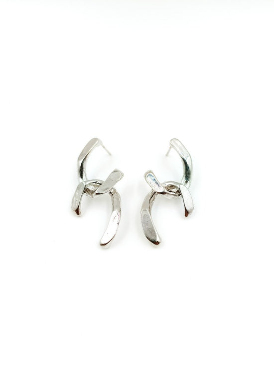 Radiant and Resilient Anti Tarnish Stainless Steel Short Silver Colour Earring