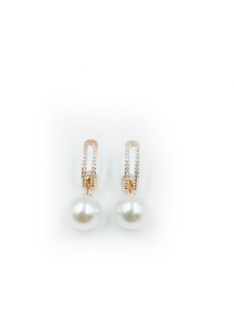 Radiant Resilience Anti-Tarnish Rosegold Colour Pearl & Stainless Steel Earring Collection