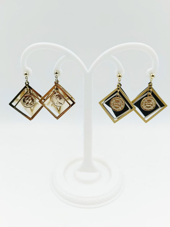 Radiant and Resilient Anti Tarnish Stainless Steel Long Dual Colour Earring