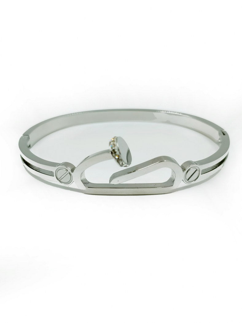 Enchanting Durability Silver Colour Anti-Tarnish Stainless Steel Bracelets