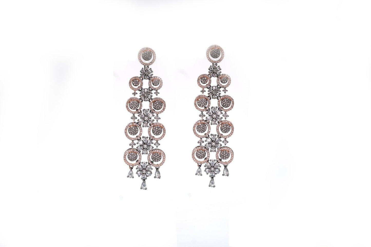Buy Abhinn Silver Oxidised Doli Design Multi Colour Dangler Earrings For  Women at Amazonin